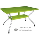 میز مستطیل پایه فلزی 6 نفره NS-921