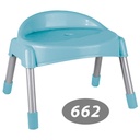 چهار پایه پشتی دار پایه فلزی کوتاه ناصر 662