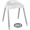 چهار پایه پشتی دار پایه فلزی متوسط ناصر 663