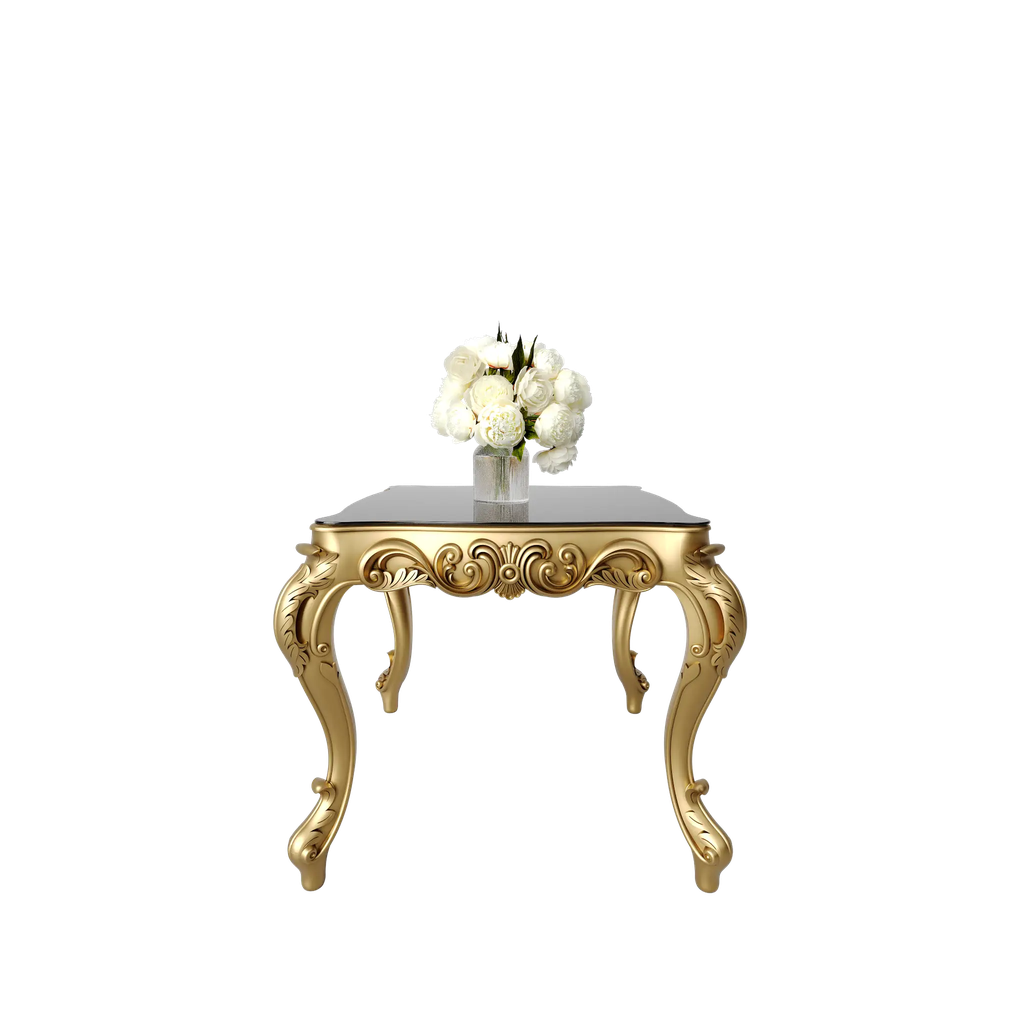 میز غذاخوری مربع روبینا صفحه mdf و شیشه