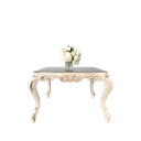 میز غذاخوری مستطیل روبینا 4 نفره صفحه mdf و شیشه