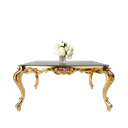 میز غذاخوری مستطیل روبینا 6 نفره صفحه mdf و شیشه