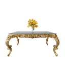 میز غذاخوری مستطیل آمور 6 نفره صفحه mdf و شیشه