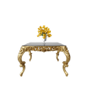 میز غذاخوری مستطیل آمور 4 نفره صفحه شیشه چاپی 8 میل