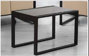 جلو مبلی شیرازه 844 فریم رنگ مشکی