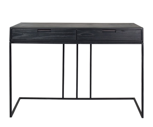 میز تحریر باکس 115 پایه پروفیلی روکش بلوط